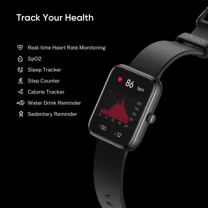 DIZO WATCH D ULTRA 1.78 AMOLED WITH CALLING (Black Strap, Regular) DIZO WATCH D ULTRA 1.78 AMOLED WITH CALLING (Black Strap, Regular)